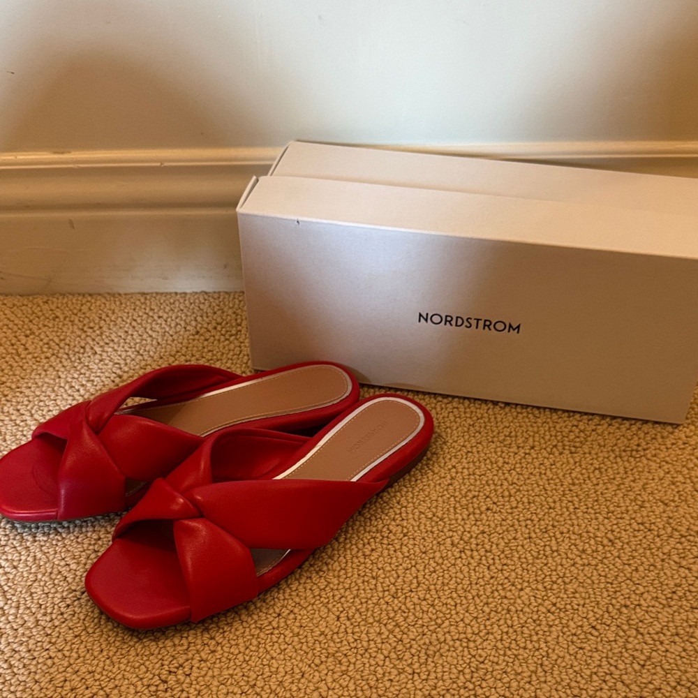 Nordstrom Bold Red Women's Sandals size 8